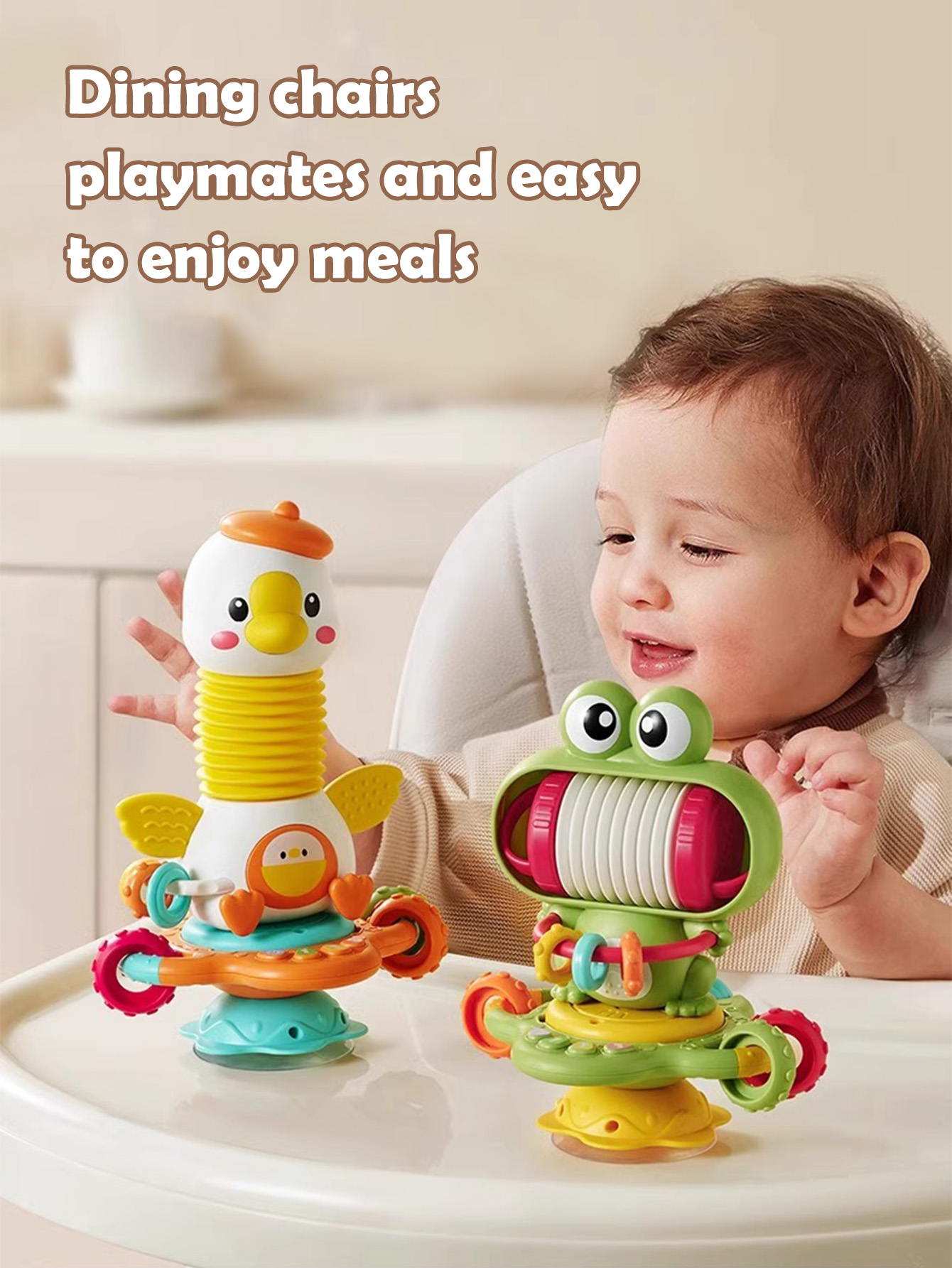 Baby Nursery Rhymes - Cartoon-Baby-Beruhigungsspielzeug mit lustigen Soundeffekten, Kinderliedern, Saugnapf