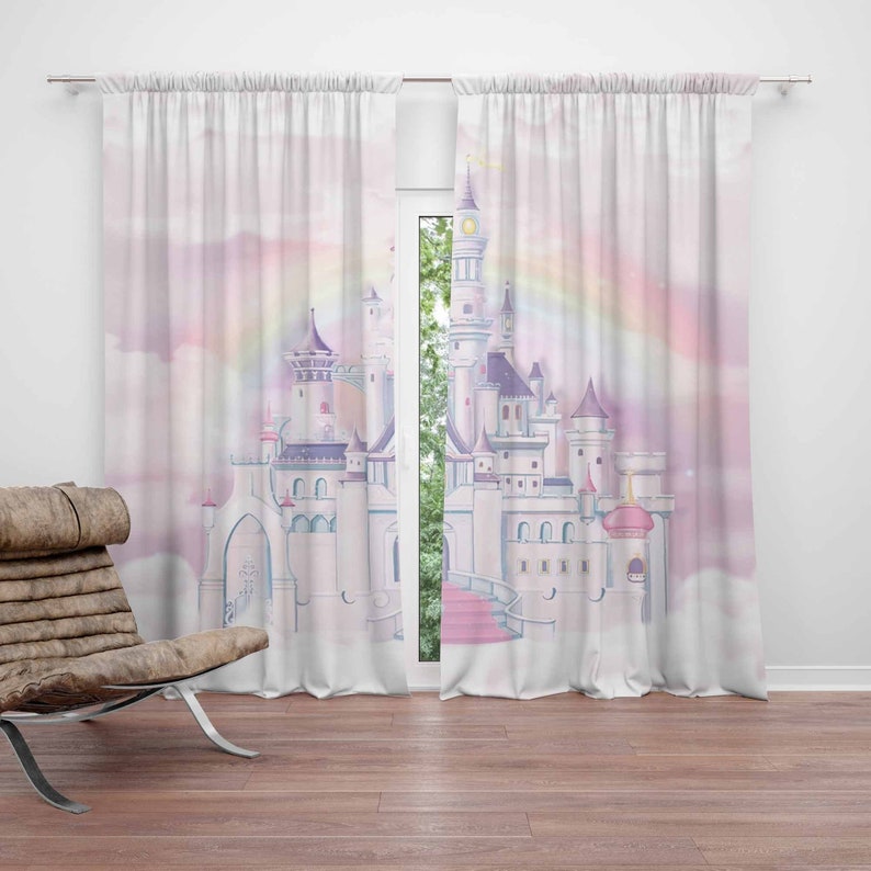 Baby Nursery Curtains - Prinzessin Schloss Kinderzimmer Vorhang Kinder Schlafzimmer