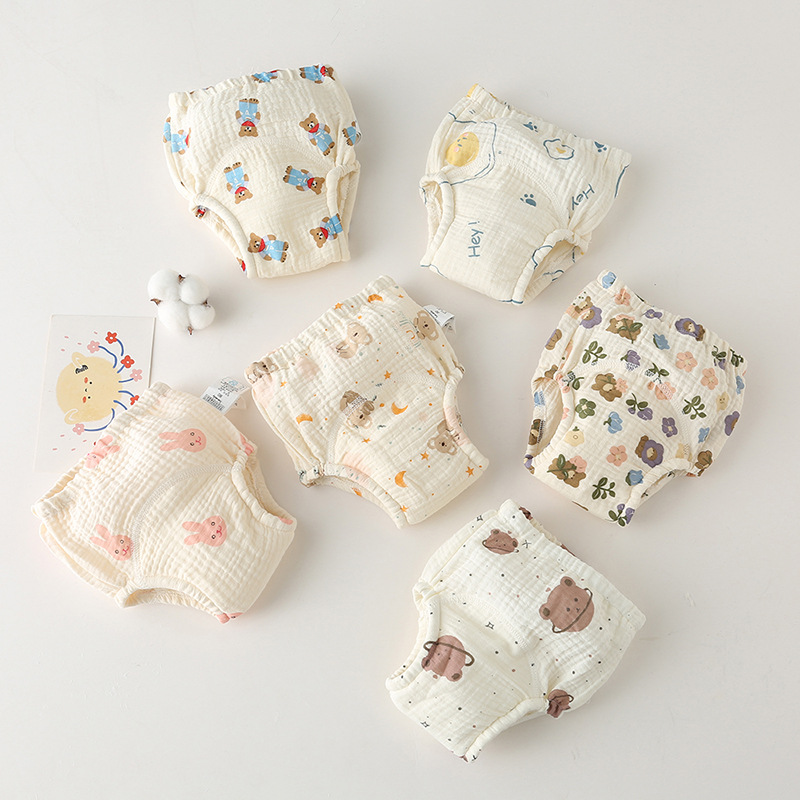 Diaper Pail Odor - Waschbare Baby-Trainingshose, Baumwollwindeln, Blasengaze-Windel, atmungsaktiv, wiederverwendbar,