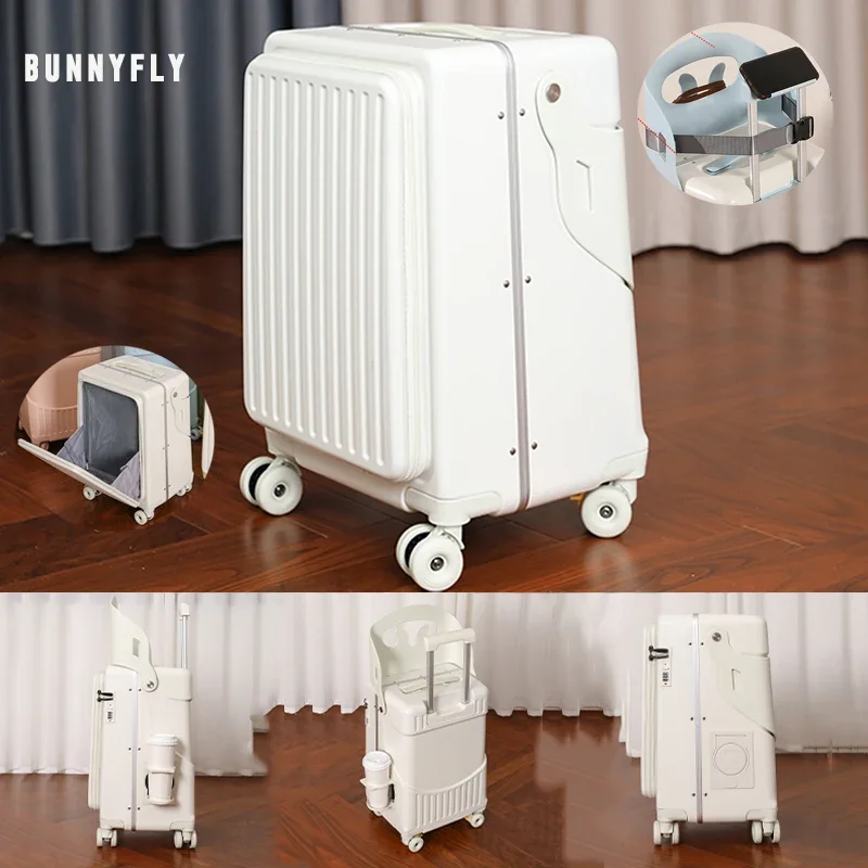 Baby Nursery Trolley - BunnyFly Kid Mom Koffer mit Sitz