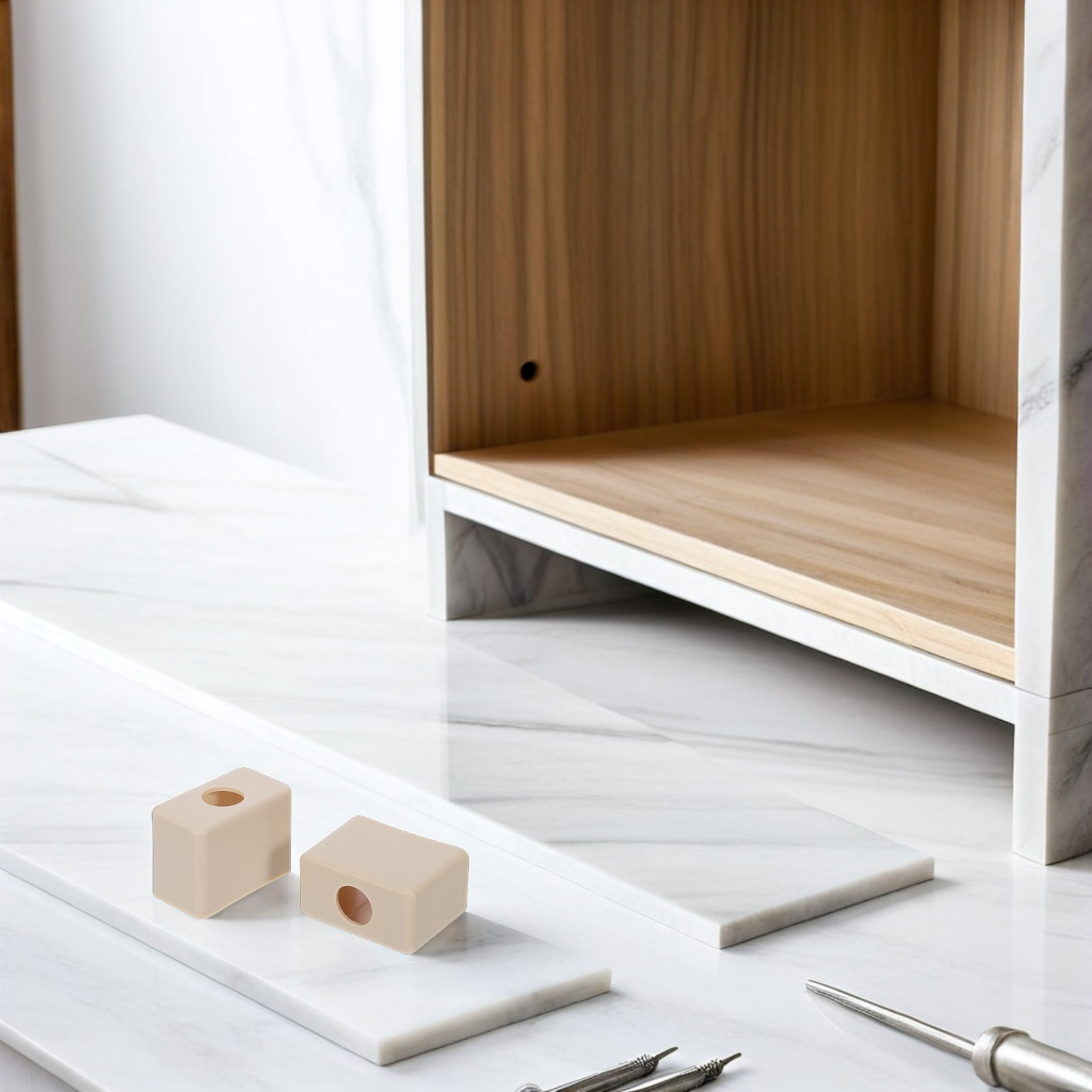 Baby Nursery Crib - 2 Stück Babybett-Beinkappen, rutschfeste Möbelbeinabdeckungen, Bodenschutz,