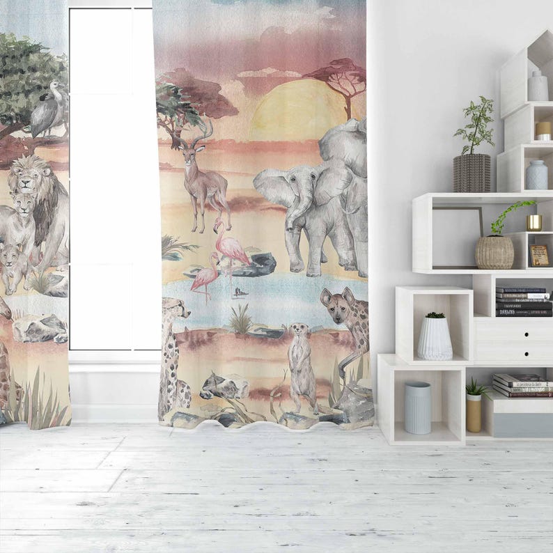 Safari Tiere Vorhang Kinder Sc – Baby Nursery Curtains Bewertung und Preis