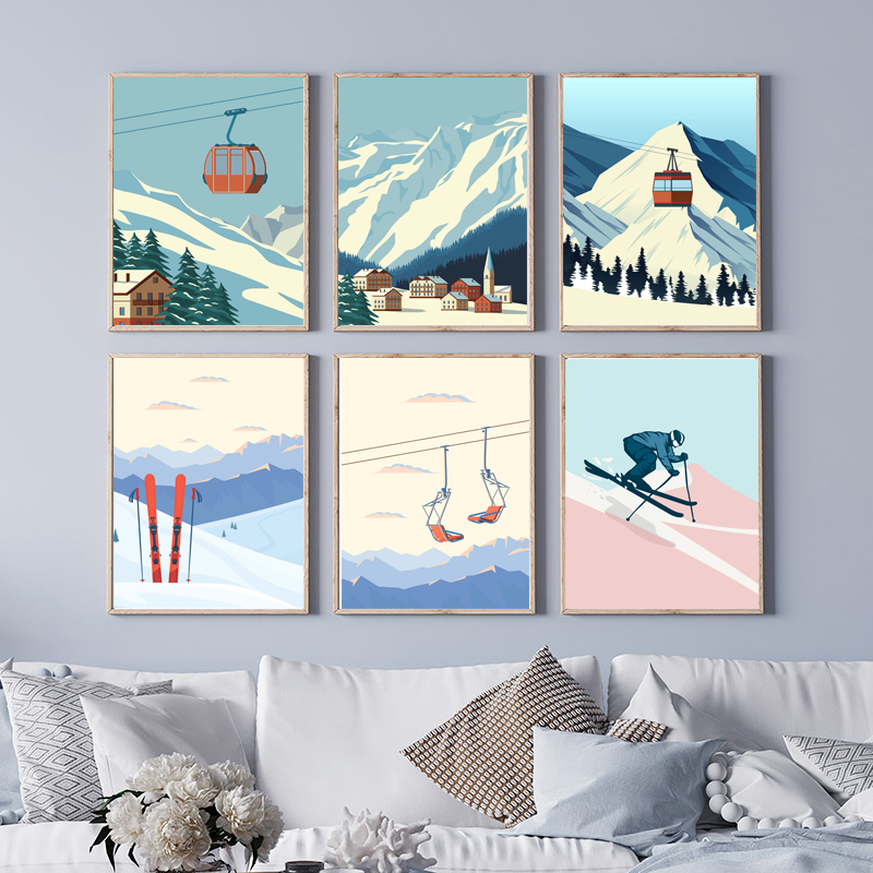 Vintage Minimalist Ski Snowboa – Baby Nursery Vintage Decor Bewertung und Preis