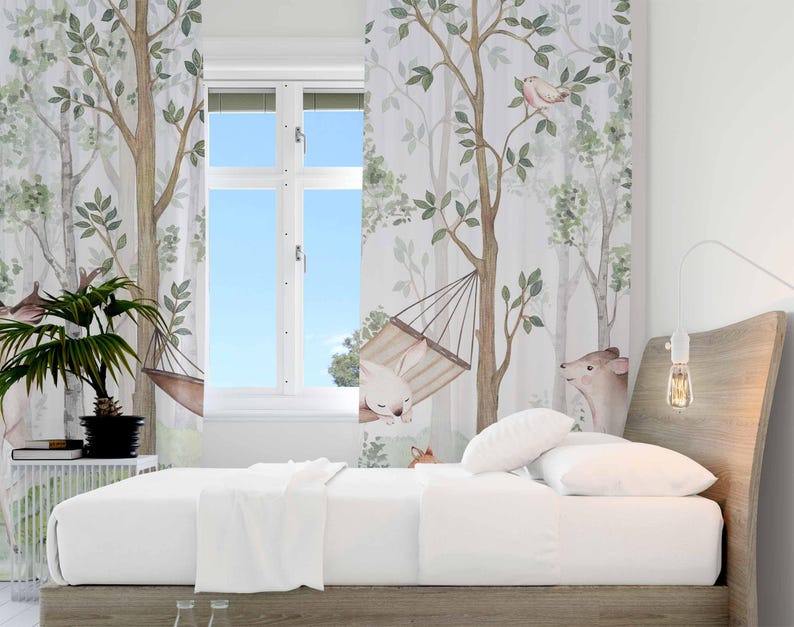 Waldtiere Vorhänge Kinder Schl – Baby Nursery Curtains Bewertung und Preis