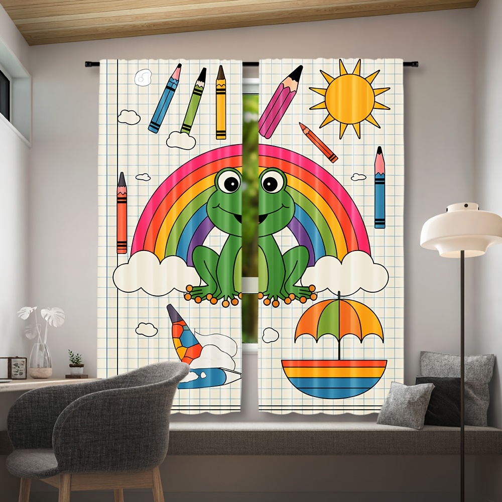 Niedlicher Regenbogen-Frosch-V – Baby Nursery Colors Bewertung und Preis