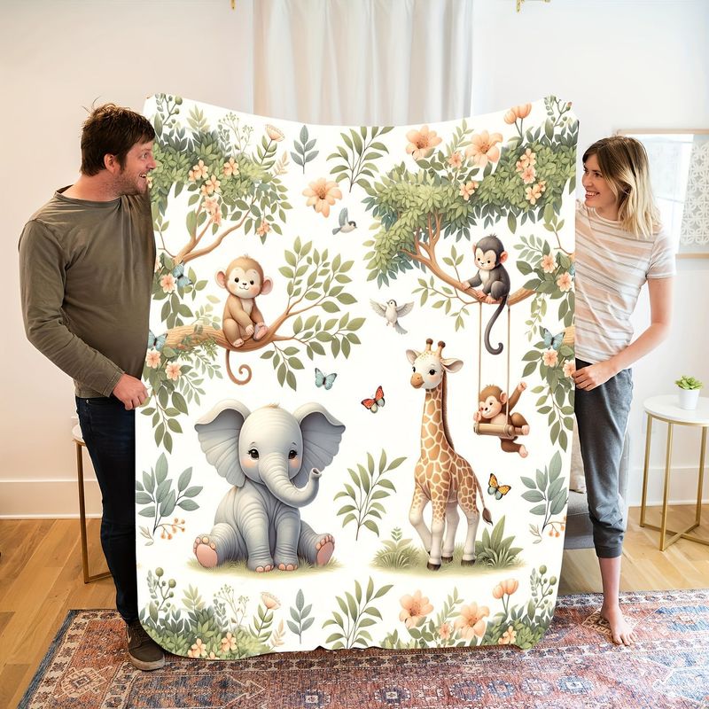 VIKAMA Babydecke mit Aquarell- – Baby Nursery Jungle Bewertung und Preis