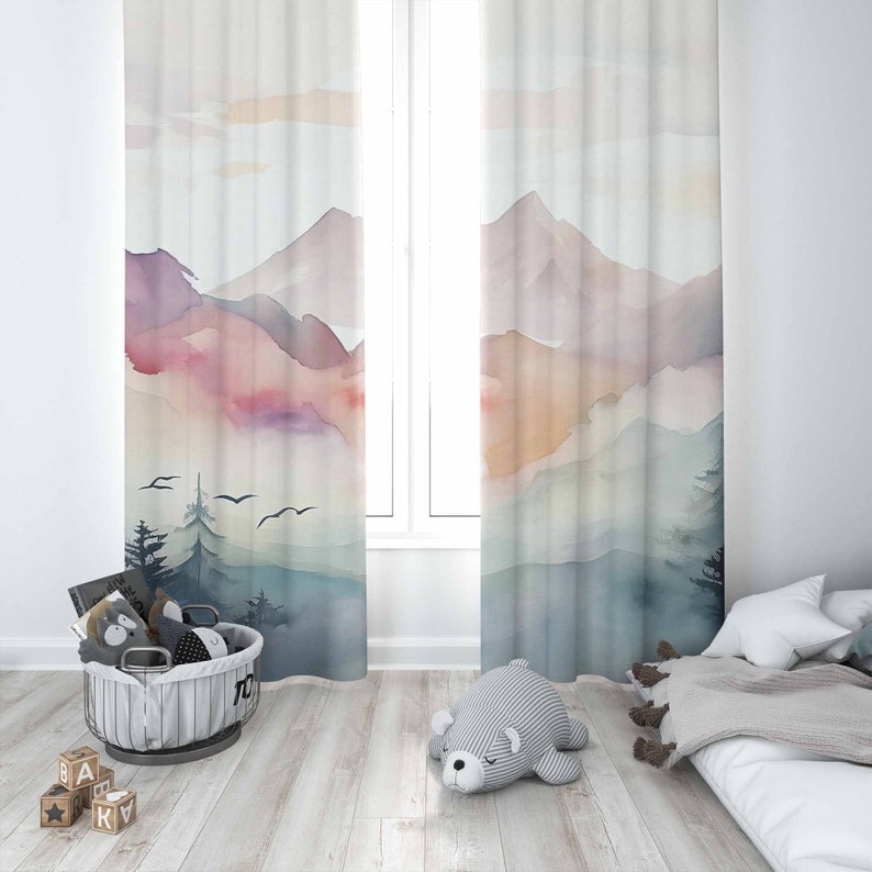 Mountain Forest Kinderzimmer V – Baby Nursery Curtains Bewertung und Preis
