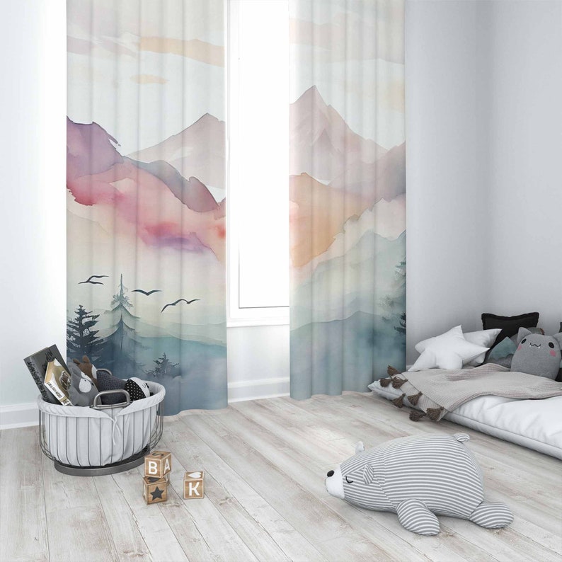 Mountain Forest Kinderzimmer V – Baby Nursery Curtains Bewertung und Preis