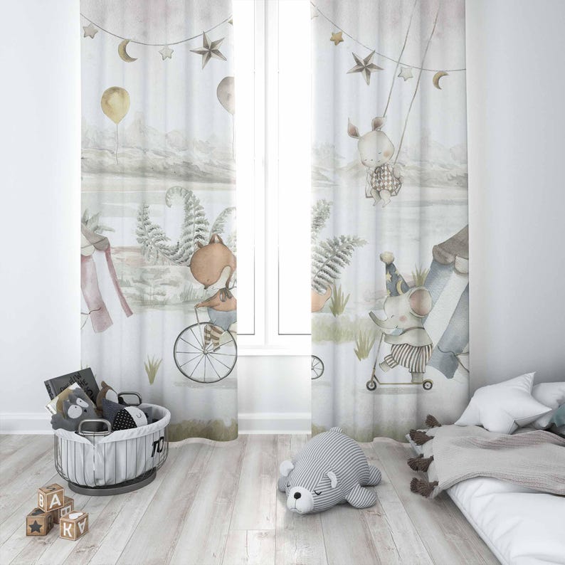 Zirkus Tiere Vorhänge Kinder S – Baby Nursery Curtains Bewertung und Preis