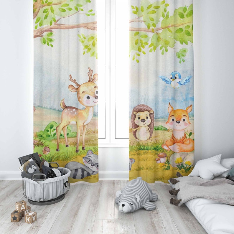 Waldtiere Vorhänge Kinder Schl – Baby Nursery Curtains Bewertung und Preis