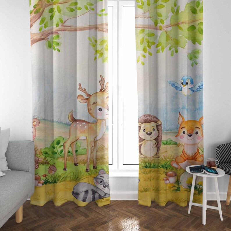 Waldtiere Vorhänge Kinder Schl – Baby Nursery Curtains Bewertung und Preis