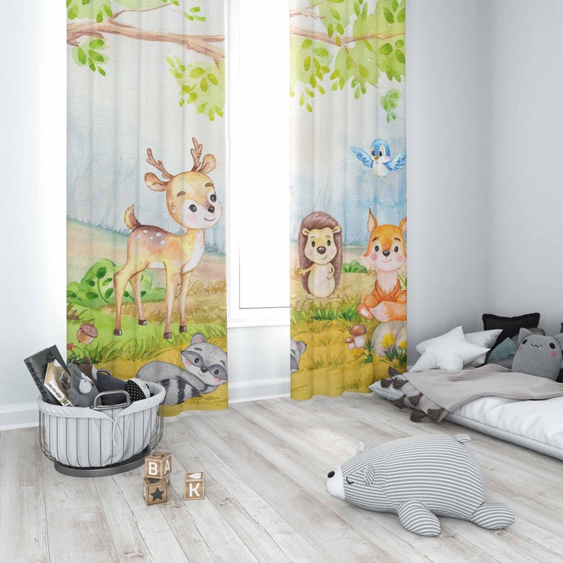 Waldtiere Vorhänge Kinder Schl – Baby Nursery Curtains Bewertung und Preis