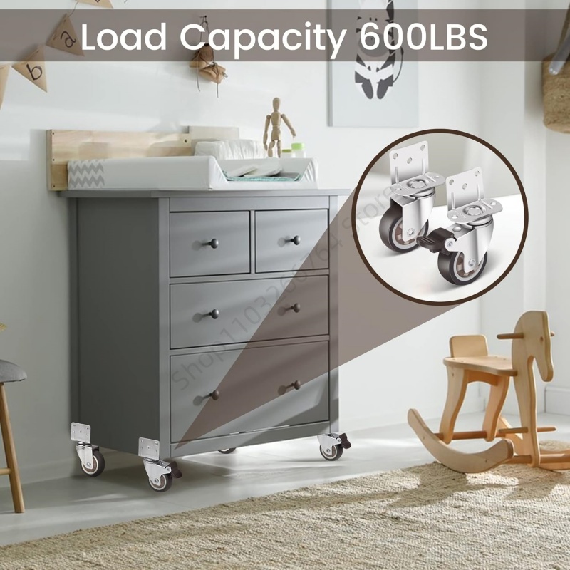 4 Stück robuste Möbelrollen vo – Baby Nursery Trolley Bewertung und Preis