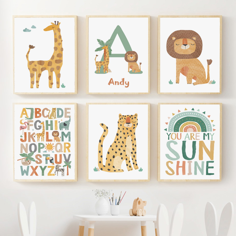Dschungel Giraffe Löwe Leopard – Baby Nursery Jungle Bewertung und Preis