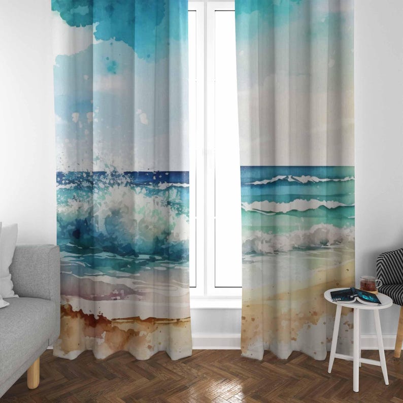 Meer Welle Vorhänge Ozean Natu – Baby Nursery Curtains Bewertung und Preis