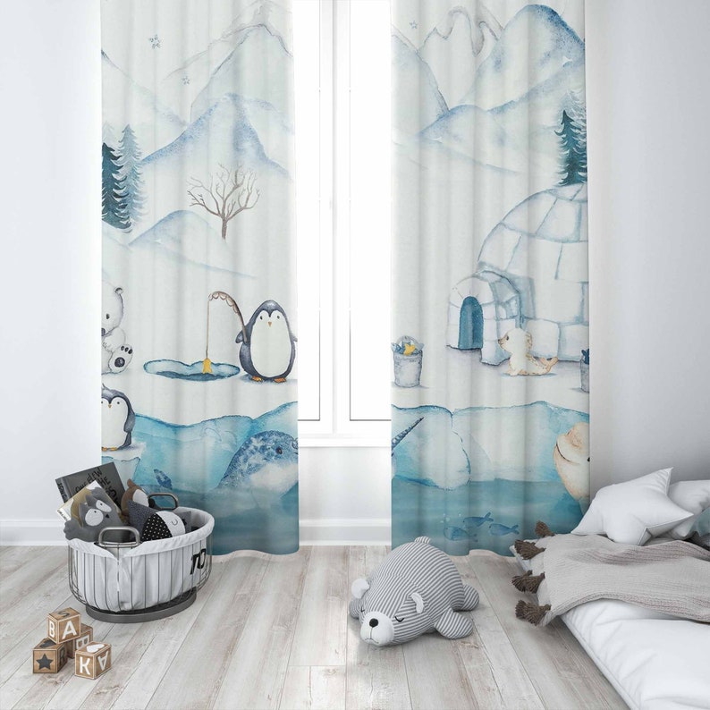 Arktische Tiere Kinderzimmer V – Baby Nursery Curtains Bewertung und Preis