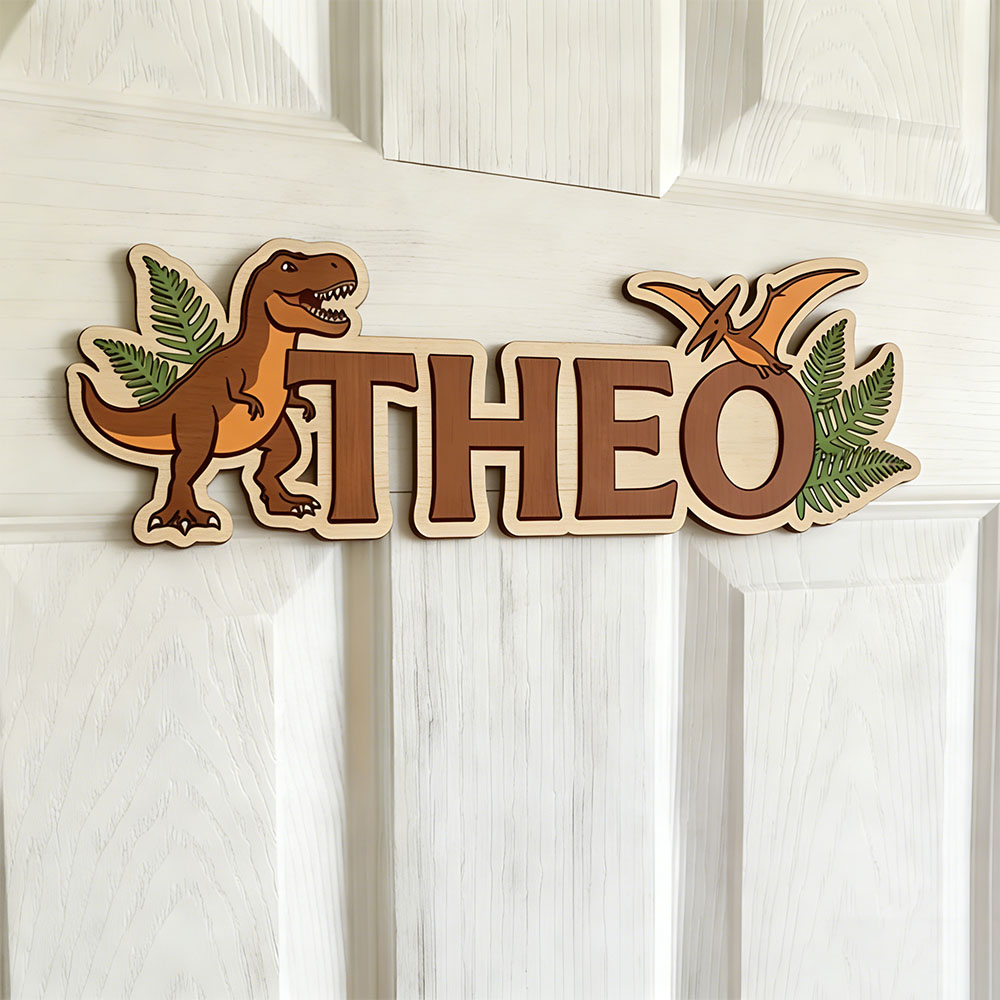 Personalisiertes Dinosaurier-N – Baby Nursery In Bewertung und Preis