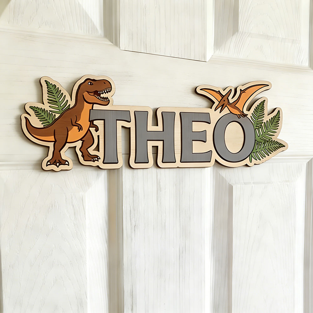Personalisiertes Dinosaurier-N – Baby Nursery In Bewertung und Preis