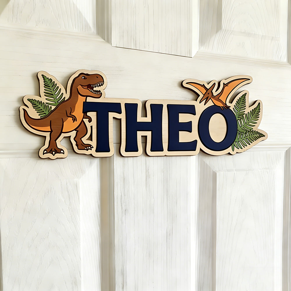 Personalisiertes Dinosaurier-N – Baby Nursery In Bewertung und Preis