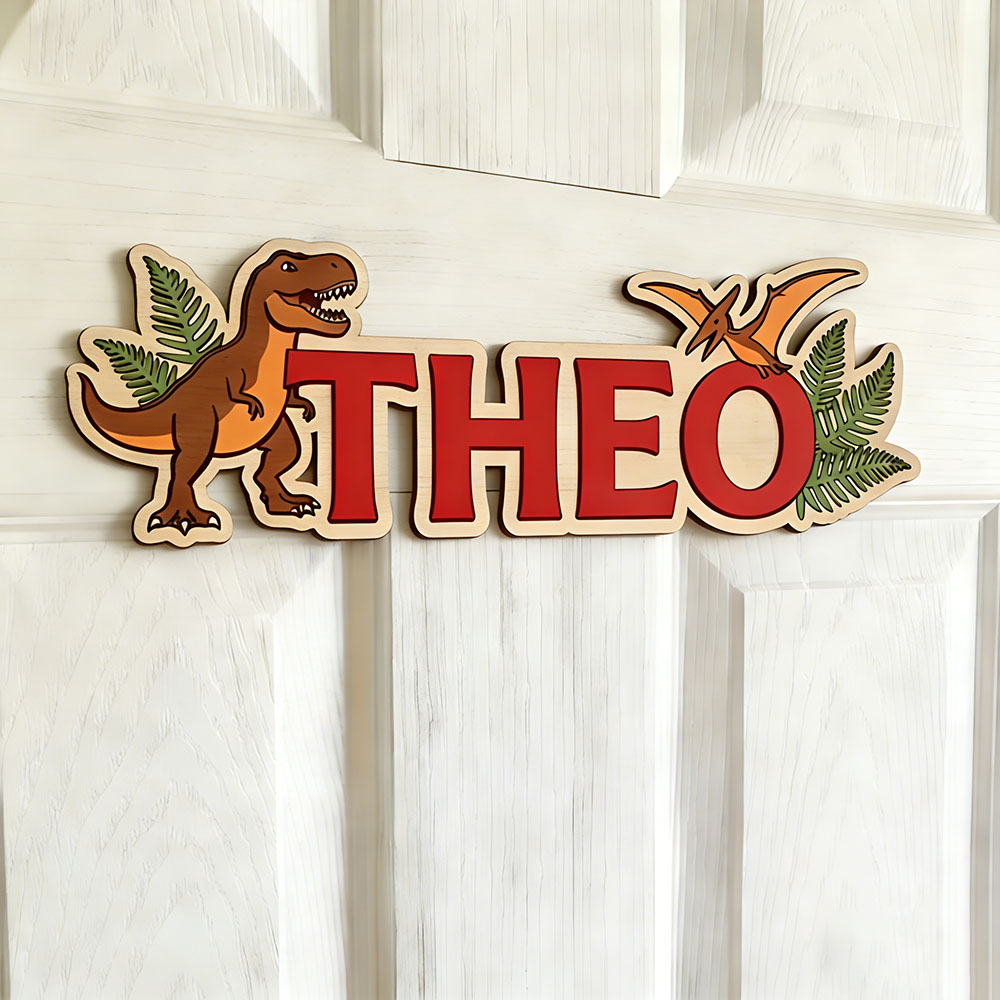 Personalisiertes Dinosaurier-N – Baby Nursery In Bewertung und Preis