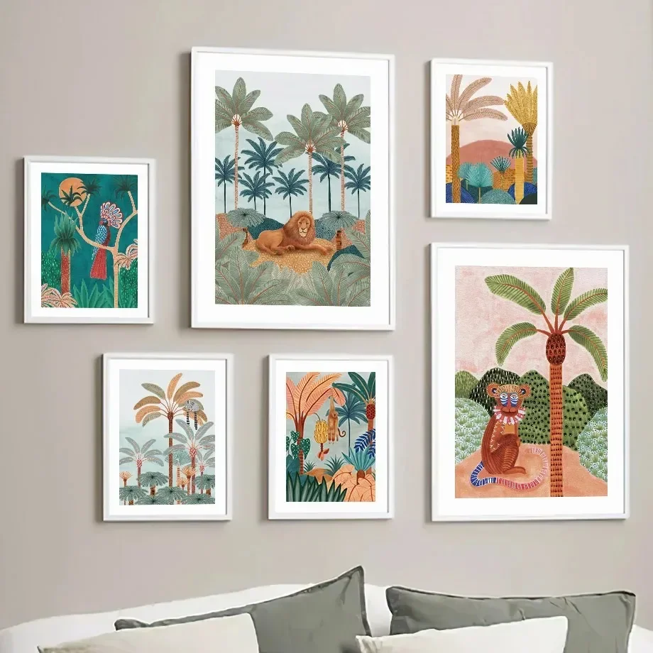 Boho Dschungeltiere Tiger Affe – Baby Nursery Jungle Bewertung und Preis