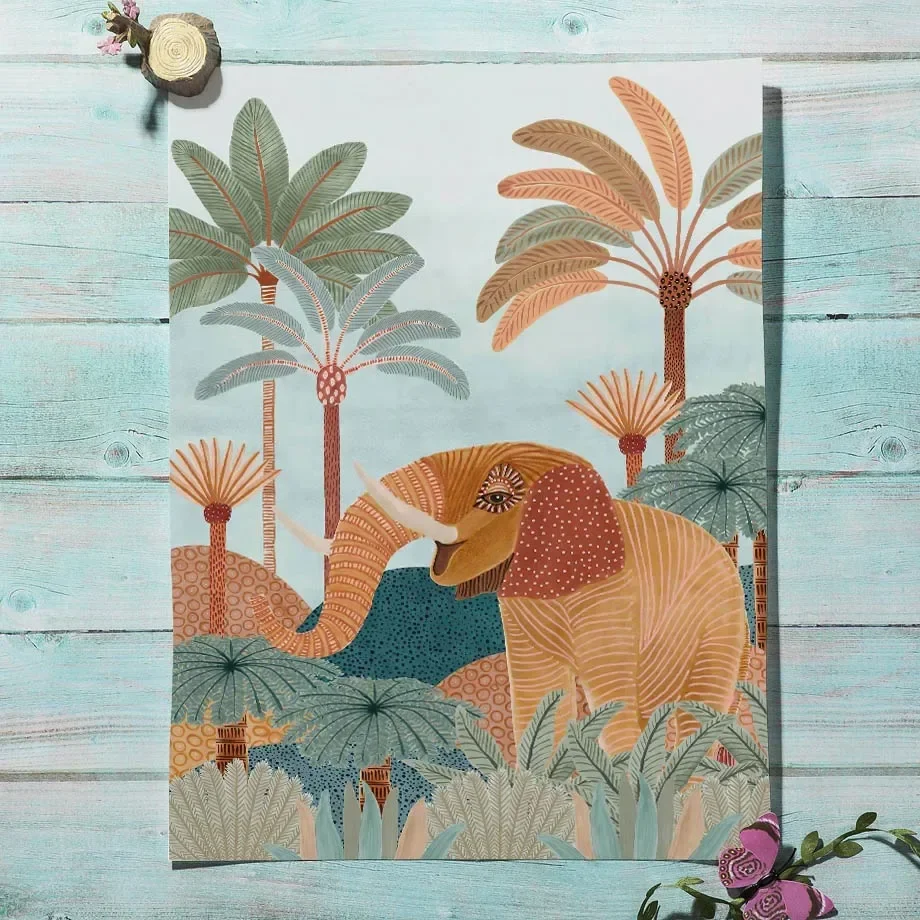 Boho Dschungeltiere Tiger Affe – Baby Nursery Jungle Bewertung und Preis