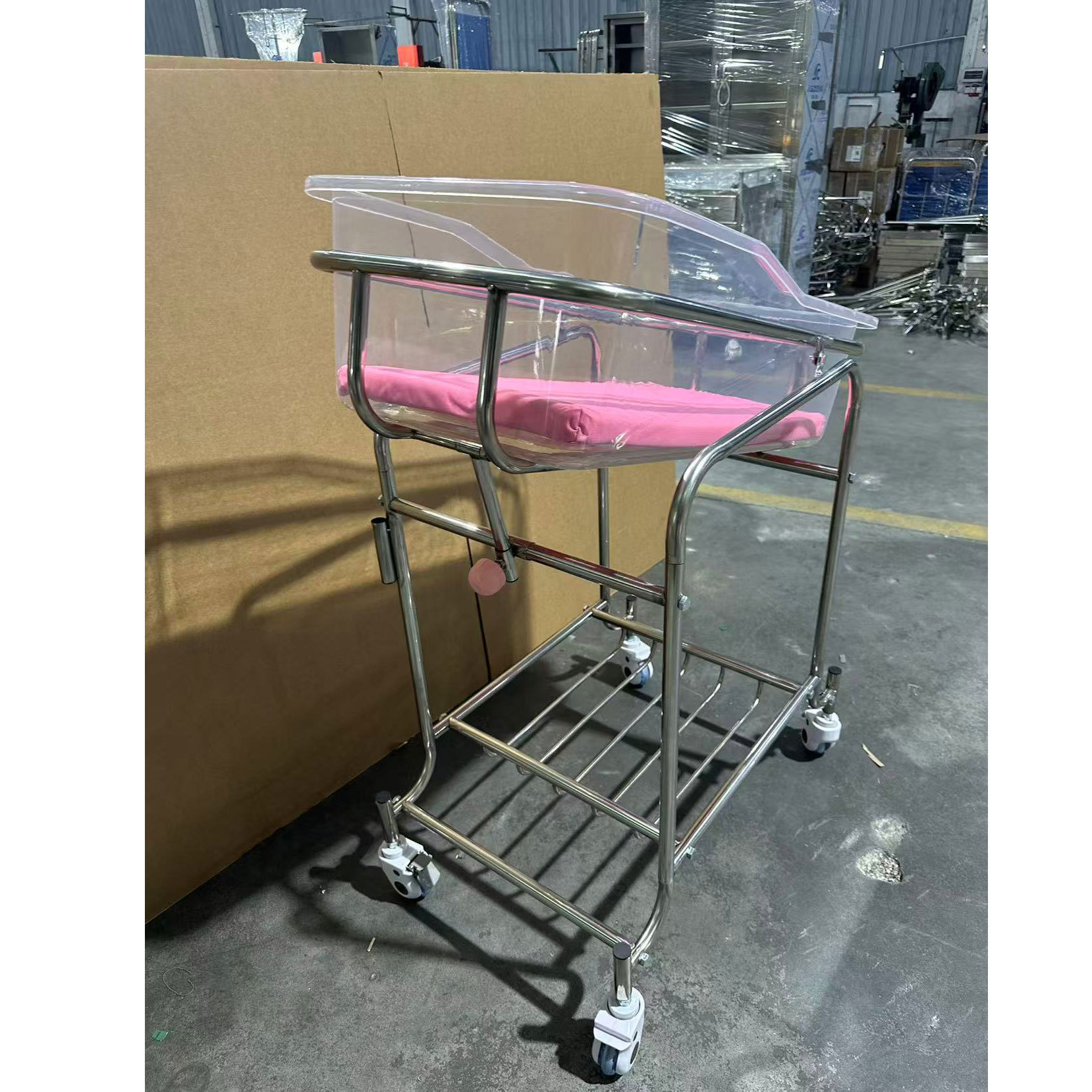 Edelstahl-Babybett-Trolley mit – Baby Nursery Trolley Bewertung und Preis