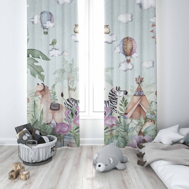 Safari Tiere Party Kinderzimme – Baby Nursery Curtains Bewertung und Preis