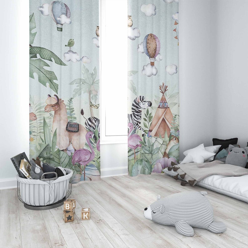 Safari Tiere Party Kinderzimme – Baby Nursery Curtains Bewertung und Preis