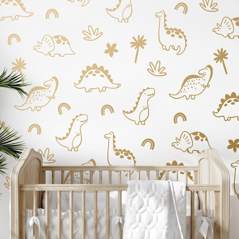 Geometrischer Dinosaurier Baum – Baby Nursery Jungle Bewertung und Preis