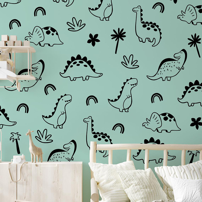 Geometrischer Dinosaurier Baum – Baby Nursery Jungle Bewertung und Preis