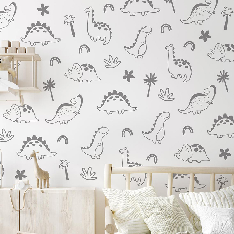 Geometrischer Dinosaurier Baum – Baby Nursery Jungle Bewertung und Preis