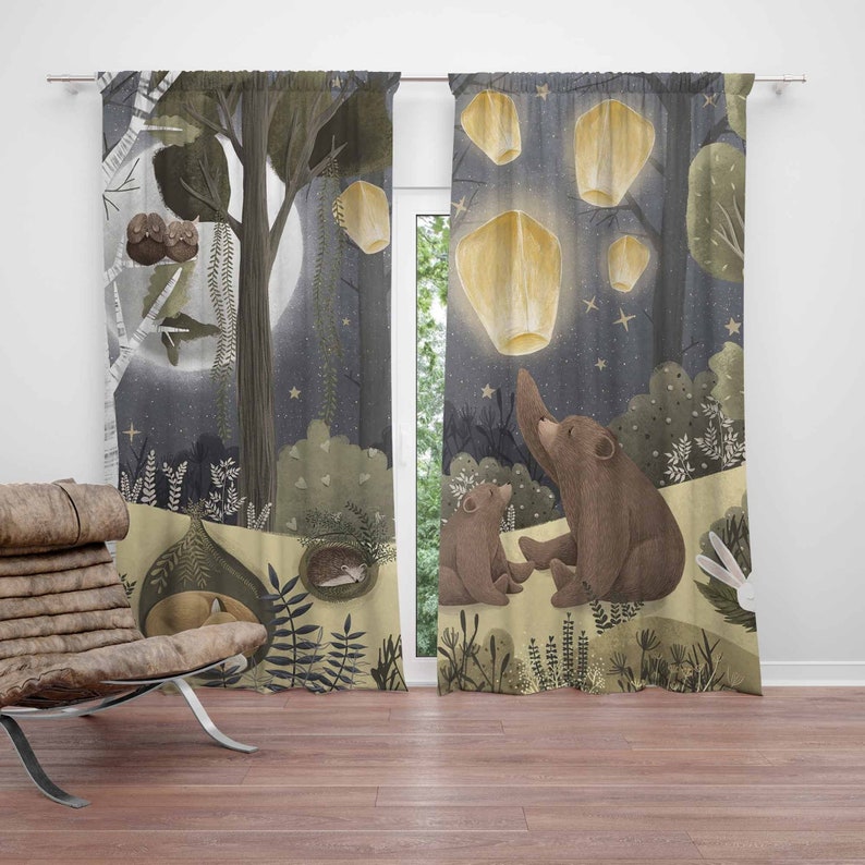 Wald Kinderzimmer Vorhänge Tie – Baby Nursery Curtains Bewertung und Preis