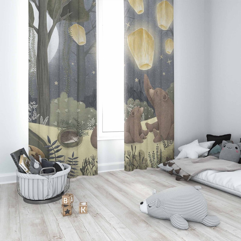 Wald Kinderzimmer Vorhänge Tie – Baby Nursery Curtains Bewertung und Preis