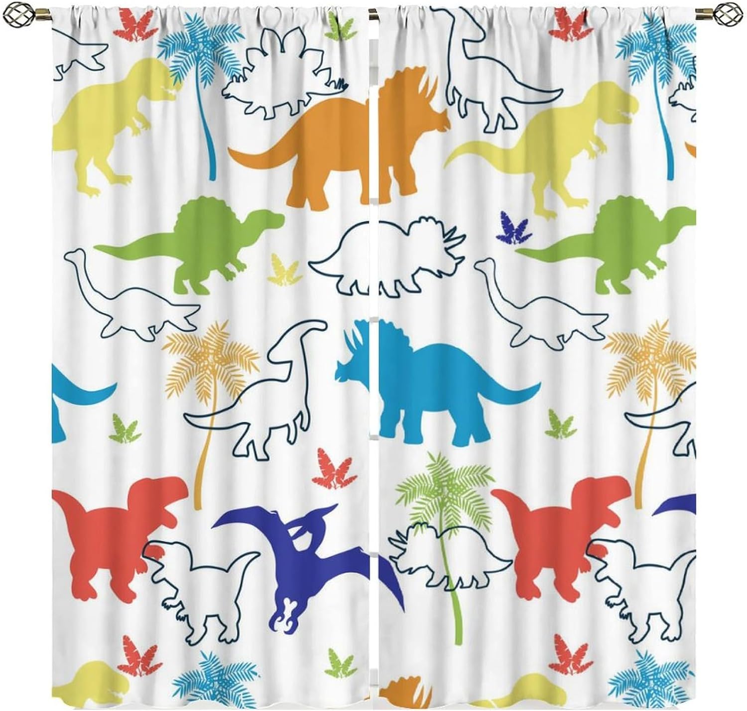 Dinosaurier-Kindervorhänge, Ca – Blackout Curtain Nursery Bewertung und Preis