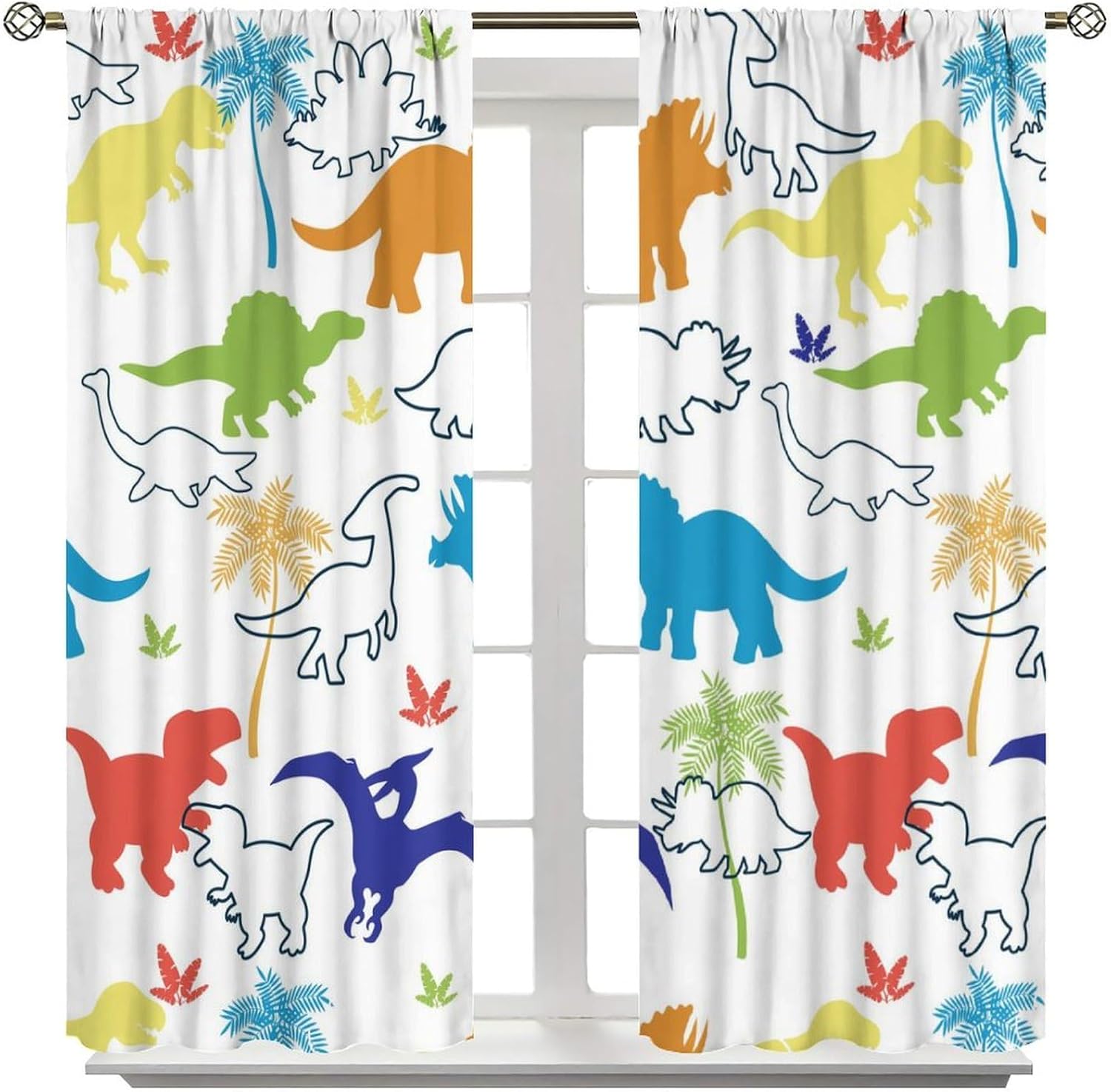 Dinosaurier-Kindervorhänge, Ca – Blackout Curtain Nursery Bewertung und Preis