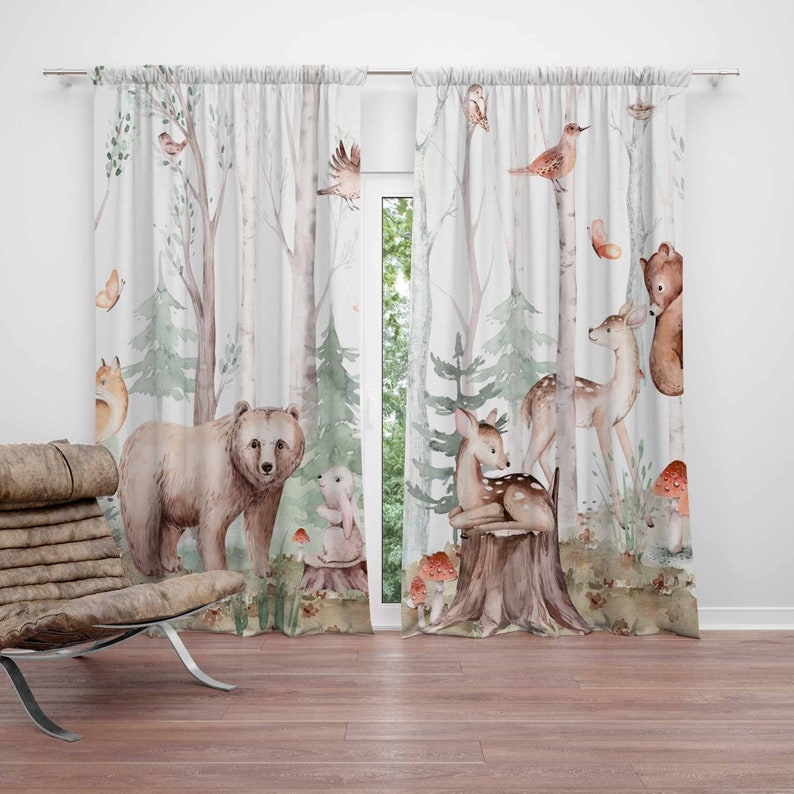 Waldtiere Vorhänge Kinder Kind – Baby Nursery Curtains Bewertung und Preis