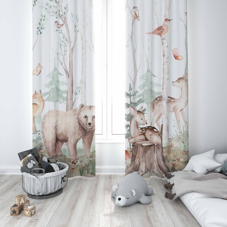 Waldtiere Vorhänge Kinder Kind – Baby Nursery Curtains Bewertung und Preis