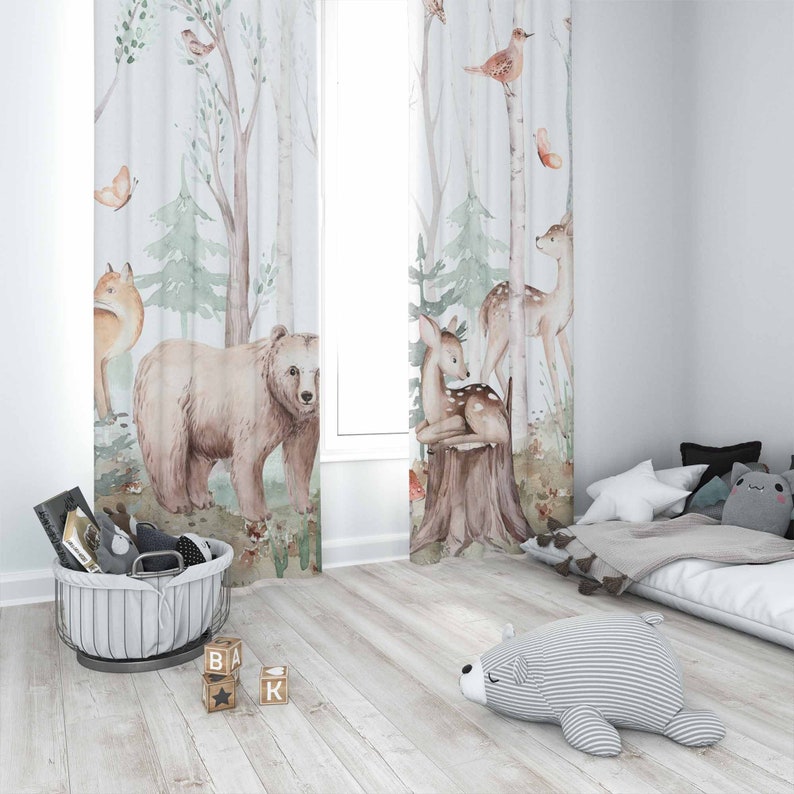 Waldtiere Vorhänge Kinder Kind – Baby Nursery Curtains Bewertung und Preis